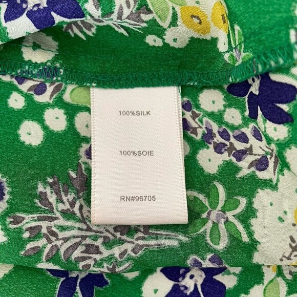 Vintage Rebecca Taylor Y2K Fairy Silk Tank Top Cami Kelly Green Yellow Boho 2 - Picture 11 of 12